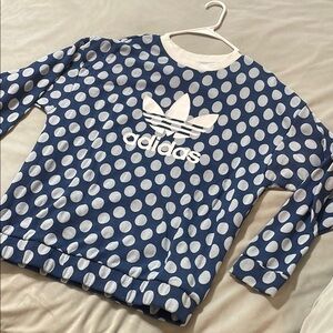 Adidas Blue Polka Dot Sweatshirt